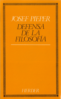 DEFENSA DE LA FILOSOFA