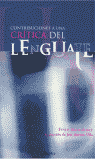 CONTRIBUCIONES A UNA CRITICA DEL LENGUAJE