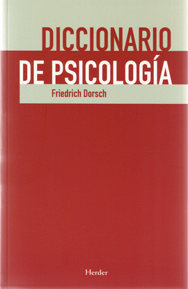 DICCIONARIO DE PSICOLOG�A