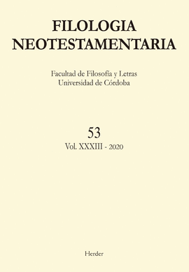 FILOLOGA NEOTESTAMENTARIA. N 53. VOL. XXXIII - 2020