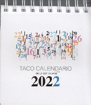 TACO CALENDARIO 2022 PEANA NUMEROS