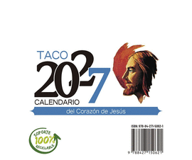 TACO 2027 CALENDARIO DEL CORAZ�N DE JES�S - NOTAS CON SOPORTE - 2027