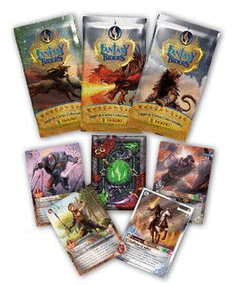 BLISTERS 7 SOBRES TARDING CARDS FANTASY RIDERS