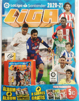 BLISTER PACK ALBUM Y 8 SOBRES LIGA ESTE 2020-2021