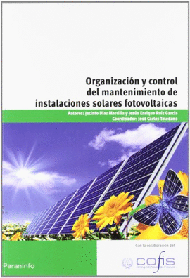 ORGANIZACIN Y CONTROL DEL MANTENIMIENTO DE INSTALACIONES SOLARES FOTOVOLTAICAS