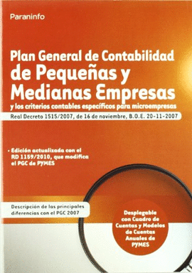 PLAN GENERAL DE CONTABILIDAD DE PEQUE�AS Y MEDIANAS EMPRESAS