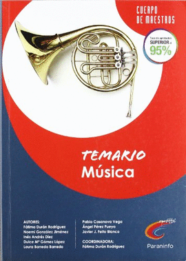 TEMARIO MSICA. OPOSICIONES. CUERPO DE MAESTROS