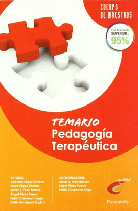 TEMARIO PEDAGOG�A TERAPE�TICA. OPOSICIONES. CUERPO DE MAESTROS