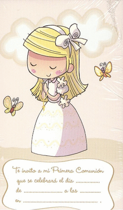 INVITACION 1� COMUNION MOD 8