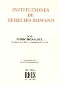 INSTITUCIONES DE DERECHO ROMANO