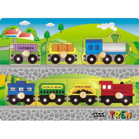 ENCAJABLE PUZZLE MADERA (6 TITULOS) DINOVA