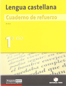 CUADERNO DE REFUERZO. LENGUA CASTELLANA 1 ESO