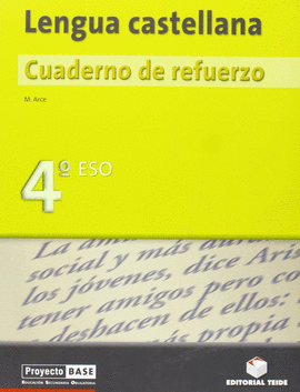 CUADERNO DE REFUERZO. LENGUA CASTELLANA 4 ESO - BASE