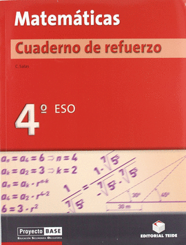 MATEM�TICAS. CUADERNO DE REFUERZO 4� BASE