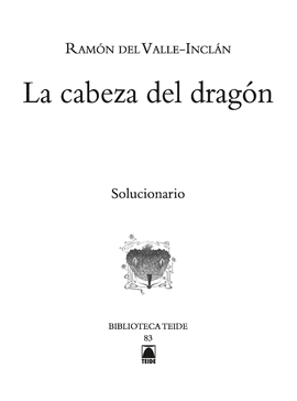 SOLUCIONARI. LA CABEZA DEL DRAGN - BIBLIOTECA TEIDE 083