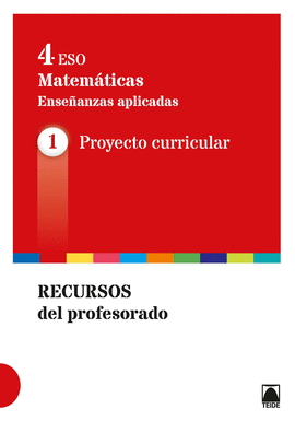 GUA DIDCTICA. MATEMTICAS. ENSEANZAS APLICADAS 4 ESO - ED. 2016