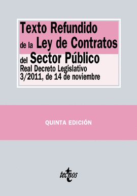 TEXTO REFUNDIDO DE LA LEY DE CONTRATOS DEL SECTOR P�BLICO