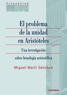 EL PROBLEMA DE LA UNIDAD EN ARISTTELES