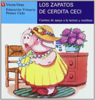 LOS ZAPATOS DE CERDITA CECI (AZUL)