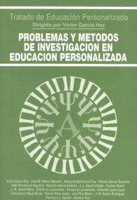 PROBLEMAS Y MTODOS DE INVESTIGACIN EN EDUCACIN PERSONALIZADA EDUCACIN Y PEDAGOGA