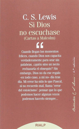SI DIOS NO ESCUCHASE
