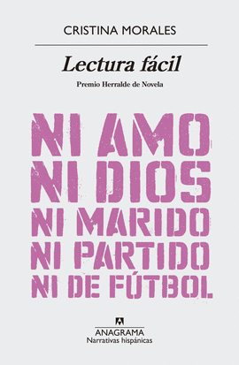 LECTURA FCIL NI AMO NI DIOS NI MARIDO NI PARTIDO NI DE FUTBOL