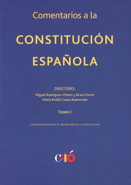 COMENTARIOS A LA CONSTITUCIN ESPAOLA. XL ANIVERSARIO DE LA CONSTITUCIN ESPAO