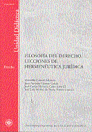 FILOSOFA DEL DERECHO. LECCIONES DE HERMENUTICA JURDICA