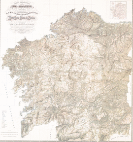 CARTA GEOMTRICA DE GALICIA 1834