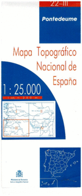 PONTEDEUME 22-III (11-8) MAPA TOPOGRAFICO NACIONAL