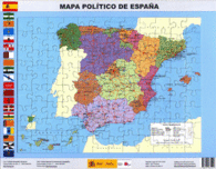 PUZZLE MAGNETICO MAPA POLITICO DE ESPAA