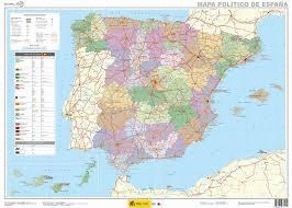 LAMINA MAPA POLITICO ESPAA. 70*50