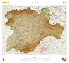 MAPA RELIEVE CASTILLA Y LE�N 1:400.000