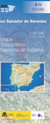 SAN SALVADOR DE SERANTES 6-4  MAPA TOPOGRAFICO NACIONAL