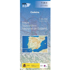 CEDEIRA 7-I MAPA TOPOGRAFICO 1.25000