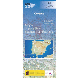 CERDIDO 7-II MAPA TOPOGRAFICO 1.25000