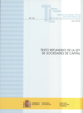 TEXTO REFUNDIDO DE LA LEY DE SOCIEDADES DE CAPITAL