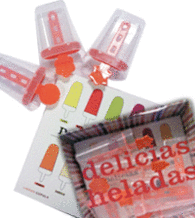 DELICIAS HELADAS KIT LIBRO 6 MOLDES