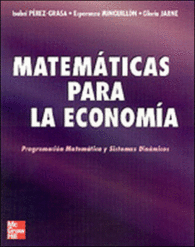 MATEMATICAS PARA ECONOMIA. PROGRAMACION MATEMATICA