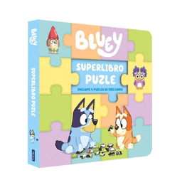 BLUEY. LIBRO JUGUETE - SUPERLIBRO PUZZLE. 4 PUZLES DE DOS CARAS PARA LEER Y JUGA