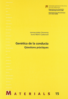 GEN�TICA DE LA CONDUCTA