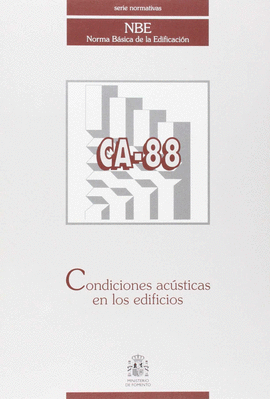 CA-88, CONDICIONES ACSTICAS EN LOS EDIFICIOS