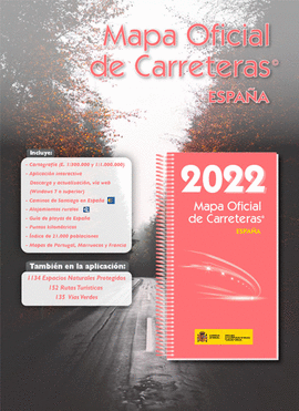 MAPA OFICIAL DE CARRETERAS 2022. ESPAA.