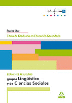 GRADUADO EN EDUCACI�N SECUNDARIA. GRUPOS LING��STICOS Y DE CIENCIAS SOCIALES.