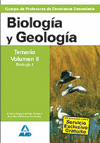 CUERPO DE PROFESORES DE ENSEANZA SECUNDARIA. BIOLOGA Y GEOLOGA. TEMARIO. VOLU