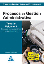 CUERPO DE PROFESORES T�CNICOS DE FORMACI�N PROFESIONAL. PROCESOS DE GESTI�N ADMI