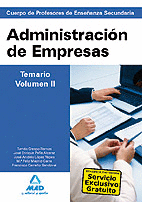 CUERPO DE PROFESORES DE ENSEANZA SECUNDARIA. ADMINISTRACIN DE EMPRESAS. TEMARI