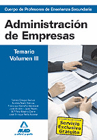 CUERPO DE PROFESORES DE ENSEANZA SECUNDARIA. ADMINISTRACIN DE EMPRESAS. TEMARI