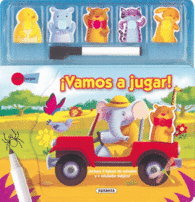 VAMOS A JUGAR LIBRO CON 5 FIGURAS DE ANIMALES Y RO