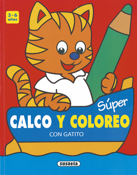SPER CALCO Y COLOREO CON GATITO 3-6 AOS
